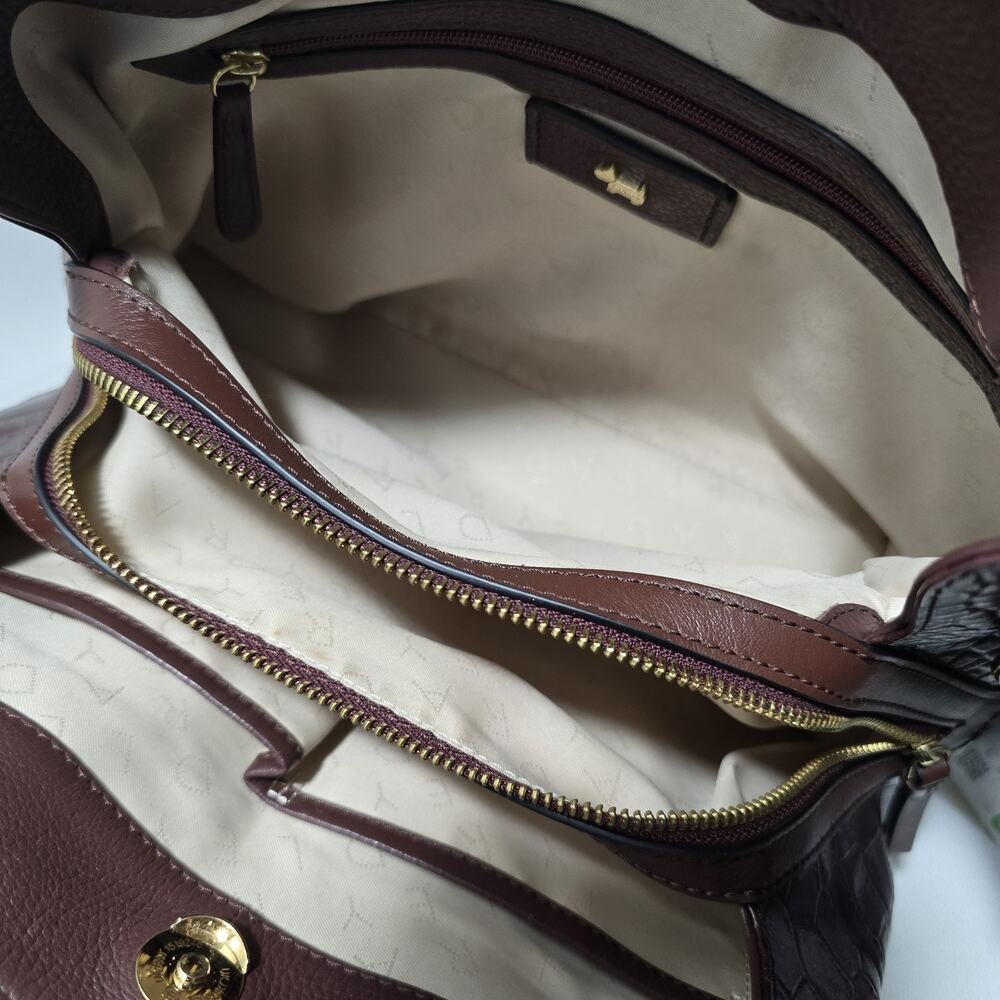 Radley London Baylis Road Medium Multiway Grab Bag Brown Leather/ Embossed Croc - Picture 10 of 11
